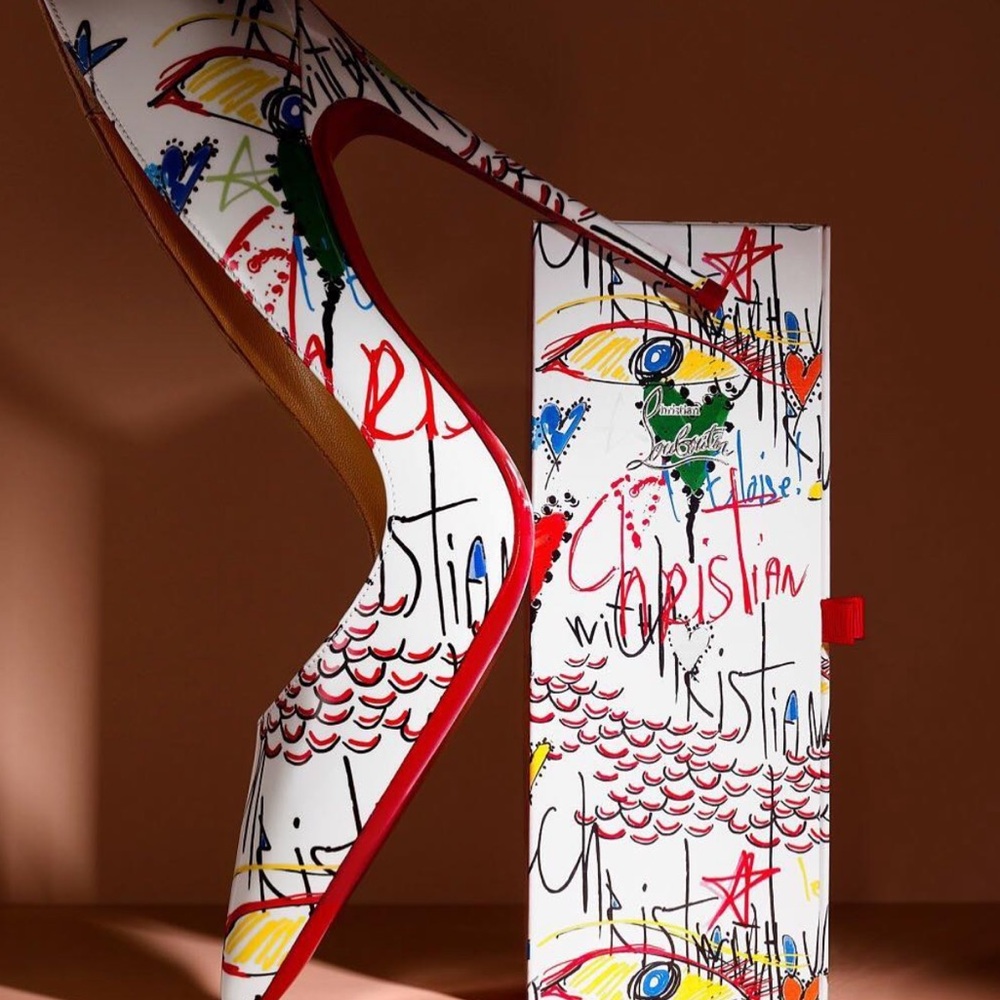 Christian Louboutin Pigalle Follies Loubitag Graffiti Limited Edition